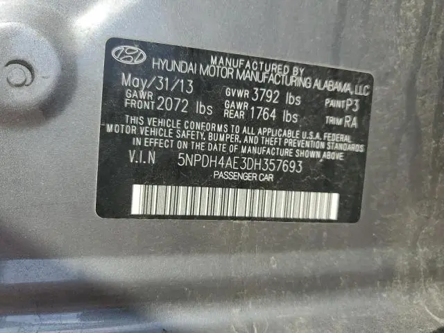 2013 HYUNDAI ELANTRA GLS  
