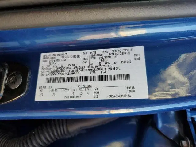 2023 FORD F150 SUPERCREW  