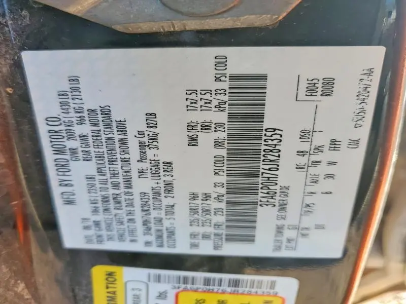 2018 FORD FUSION SE  
