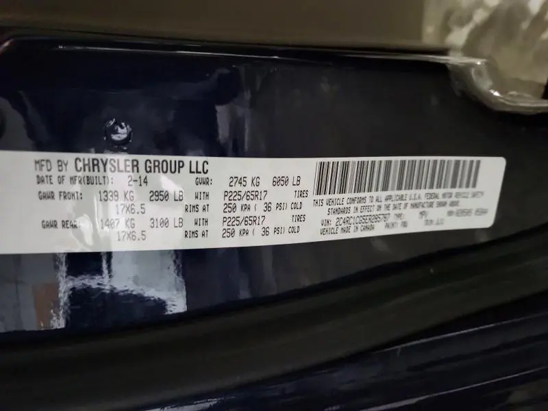 2014 CHRYSLER TOWN & COUNTRY TOURING L  