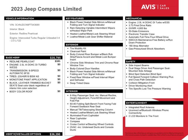 2023 JEEP COMPASS LIMITED