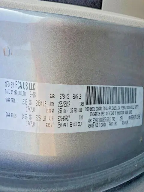 2017 CHRYSLER PACIFICA TOURING L  