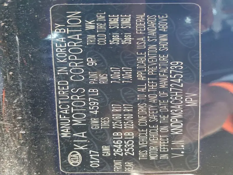 2017 KIA SPORTAGE LX  