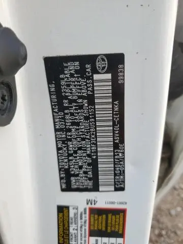 2011 TOYOTA CAMRY BASE  