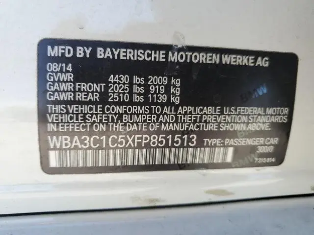 2015 BMW 328 I SULEV  