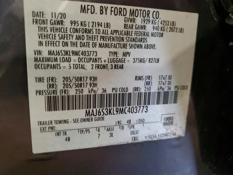 2021 FORD ECOSPORT TITANIUM  