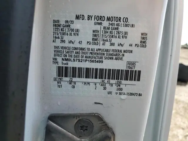 2023 FORD TRANSIT CONNECT XL  
