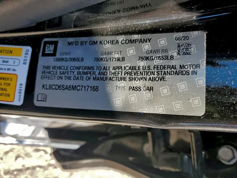 2021 CHEVROLET SPARK 1LT  