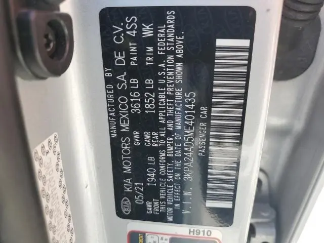 2021 KIA RIO LX  
