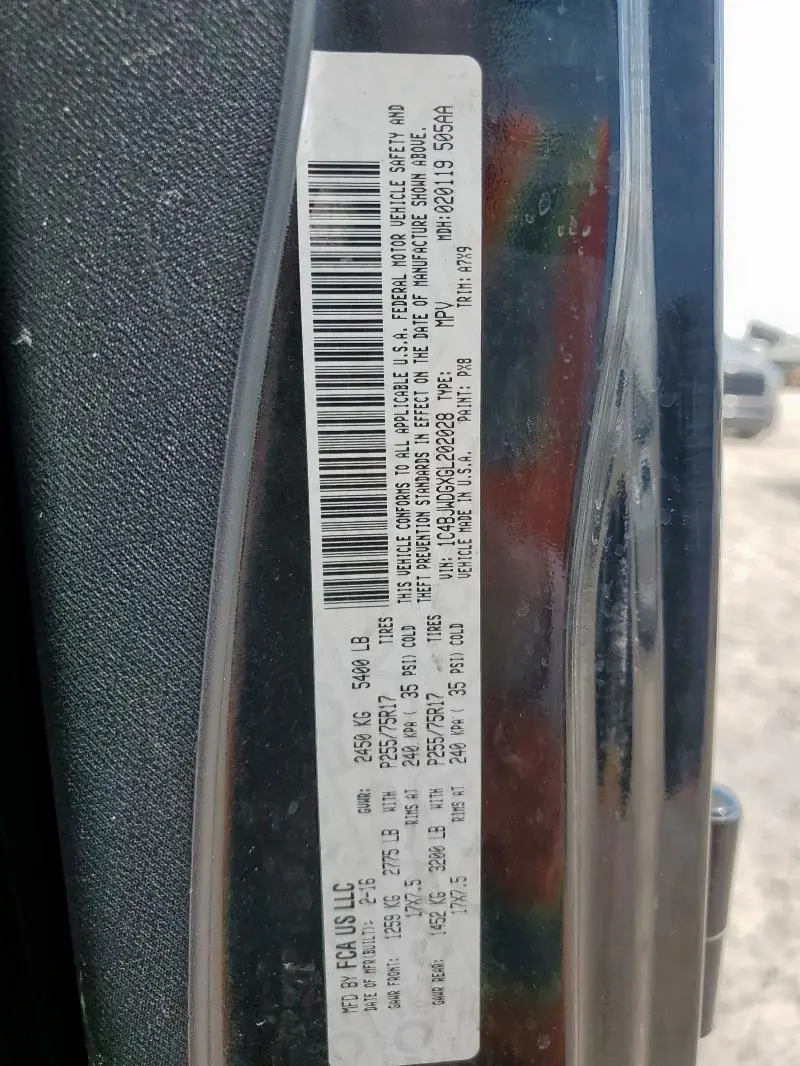 2016 JEEP WRANGLER UNLIMITED SPORT  