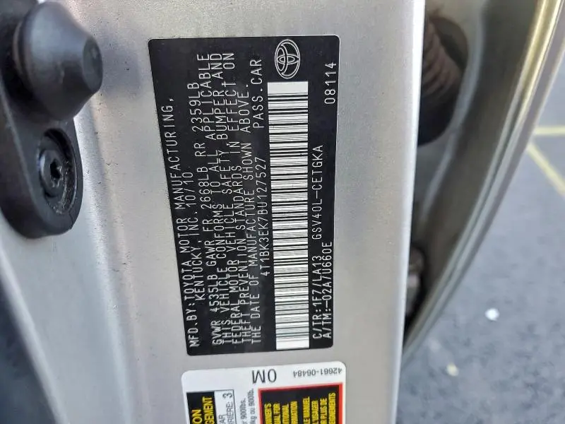 2011 TOYOTA CAMRY SE  