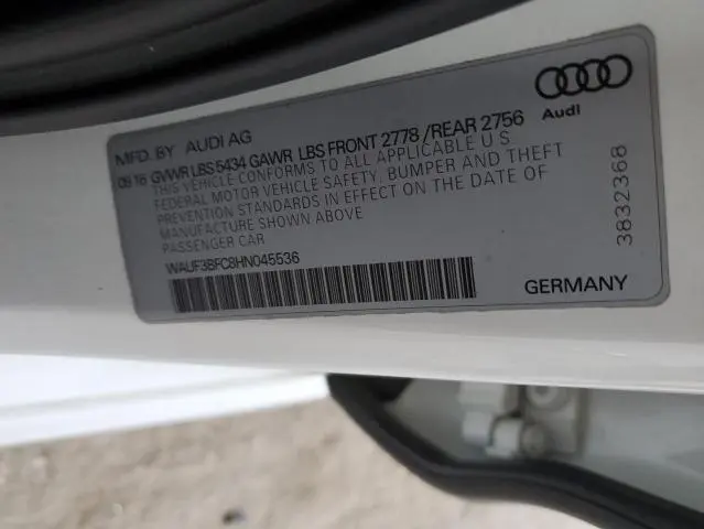 2017 AUDI A6 COMPETITION PRESTIGE  