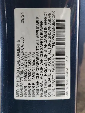 2025 HONDA ACCORD SE  