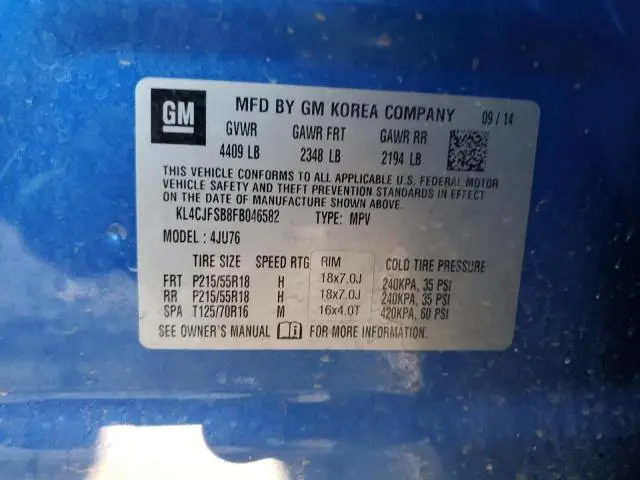2015 BUICK ENCORE CONVENIENCE  
