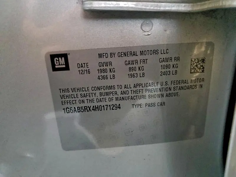 2017 CADILLAC ATS LUXURY  