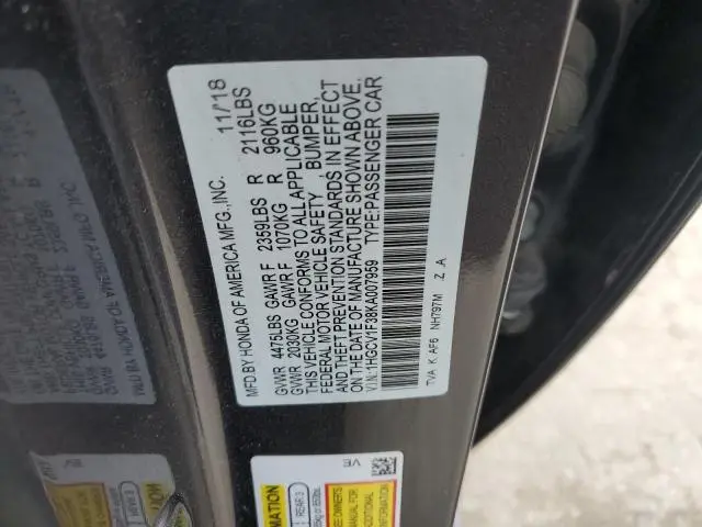 2019 HONDA ACCORD SPORT