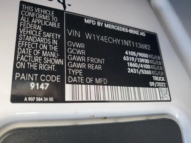 2022 MERCEDES-BENZ SPRINTER 2500  