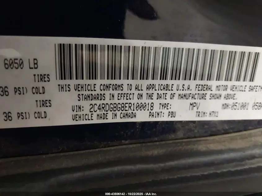 2014 DODGE GRAND CARAVAN SE