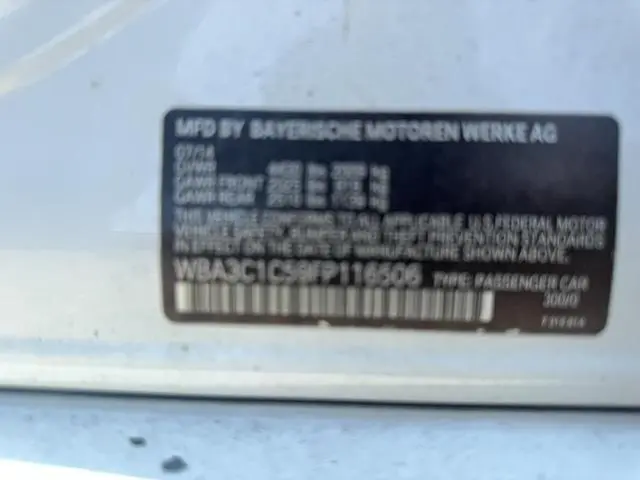 2015 BMW 328 I SULEV  