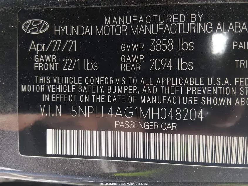 2021 HYUNDAI ELANTRA SE