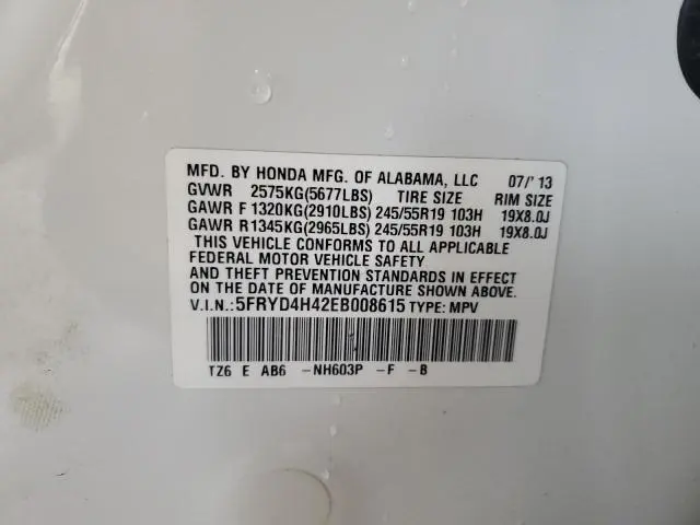 2014 ACURA MDX TECHNOLOGY  