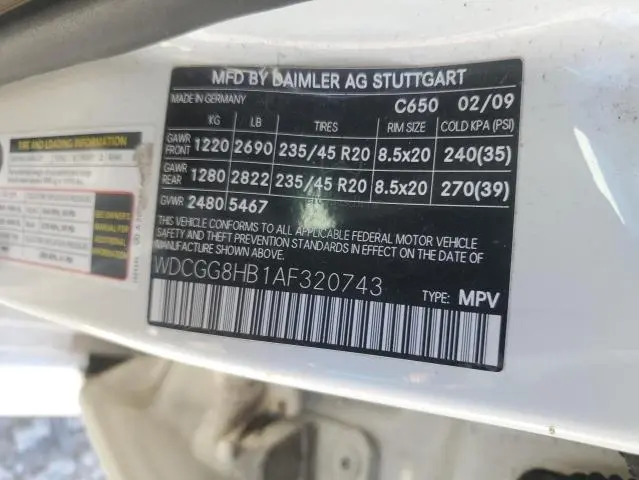 2010 MERCEDES-BENZ GLK 350 4MATIC  