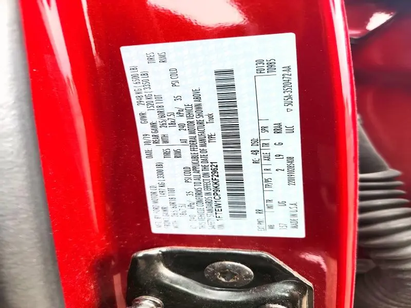 2019 FORD F150 SUPERCREW  