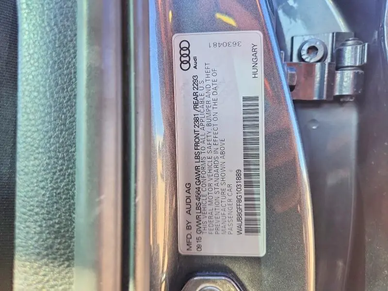 2016 AUDI A3 PREMIUM  