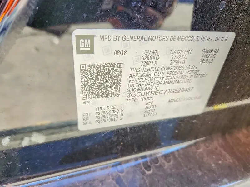 2018 CHEVROLET SILVERADO K1500 LT  