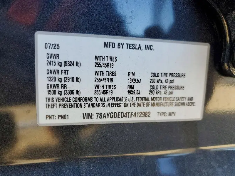 2026 TESLA MODEL Y   