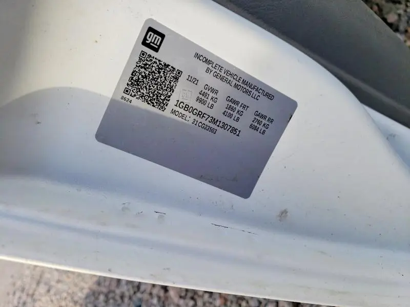 2021 CHEVROLET EXPRESS G3500 UTILITY BOX * FLEET *