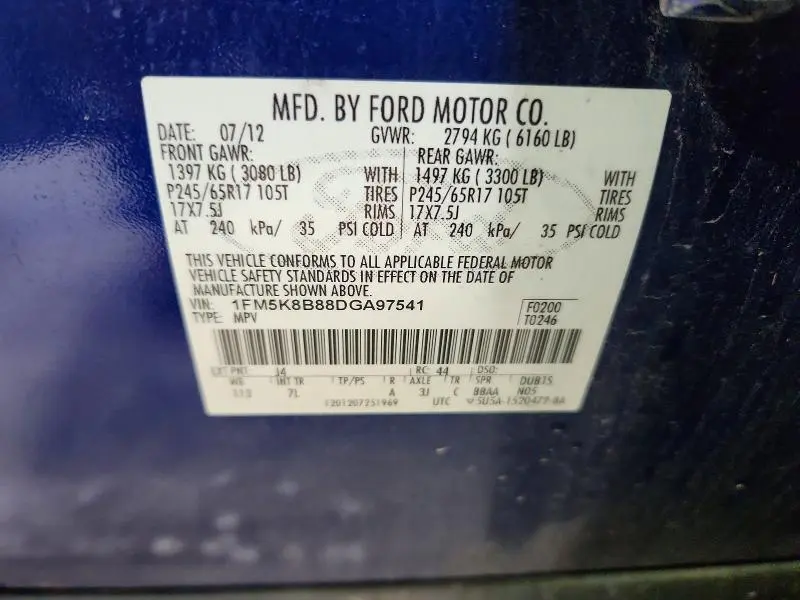 2013 FORD EXPLORER   