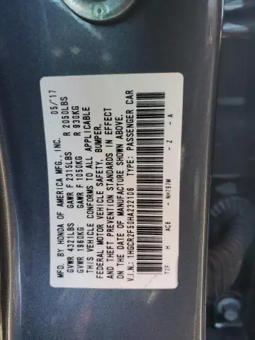 2017 HONDA ACCORD SPORT  