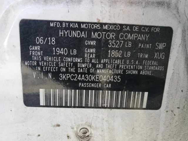 2019 HYUNDAI ACCENT SE  