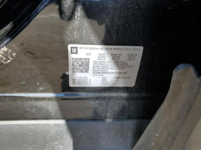 2021 CHEVROLET BLAZER 2LT