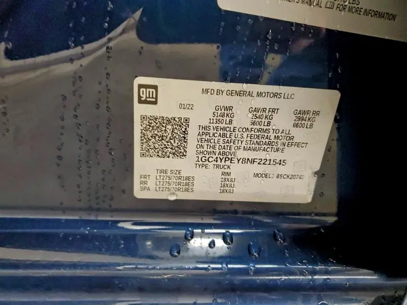 2022 CHEVROLET SILVERADO K2500 HEAVY DUTY LTZ  