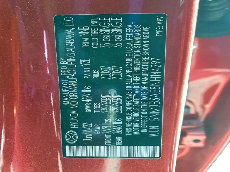 2022 HYUNDAI TUCSON SEL  