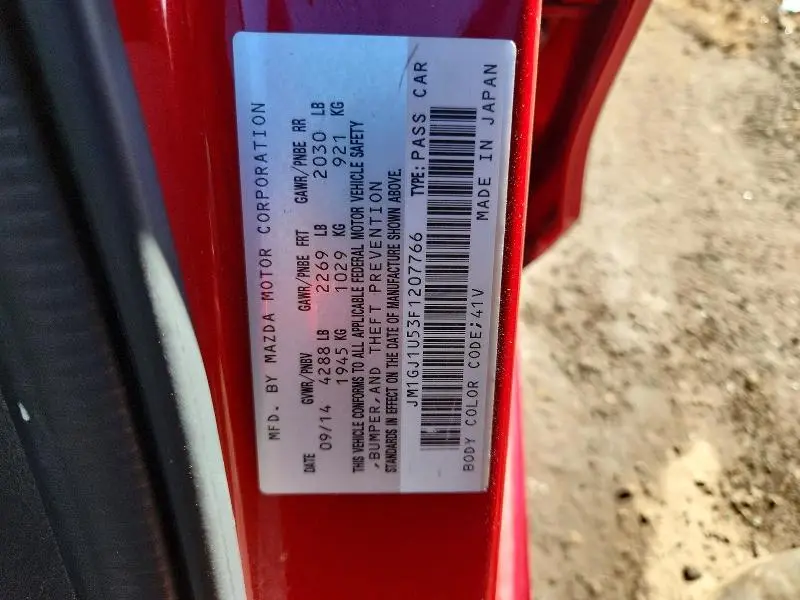 2015 MAZDA 6 SPORT  