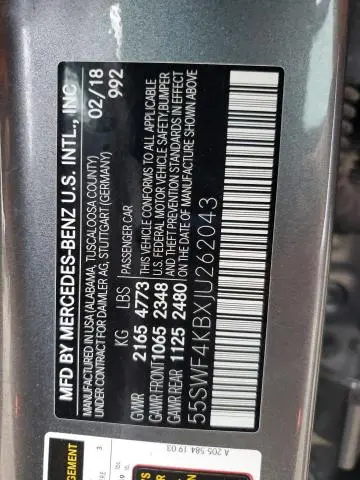 2018 MERCEDES-BENZ C 300 4MATIC  