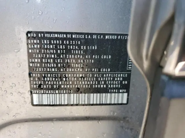 2020 VOLKSWAGEN TIGUAN SE  