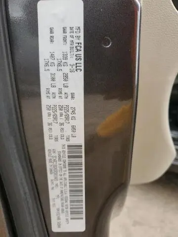 2016 CHRYSLER TOWN & COUNTRY TOURING  