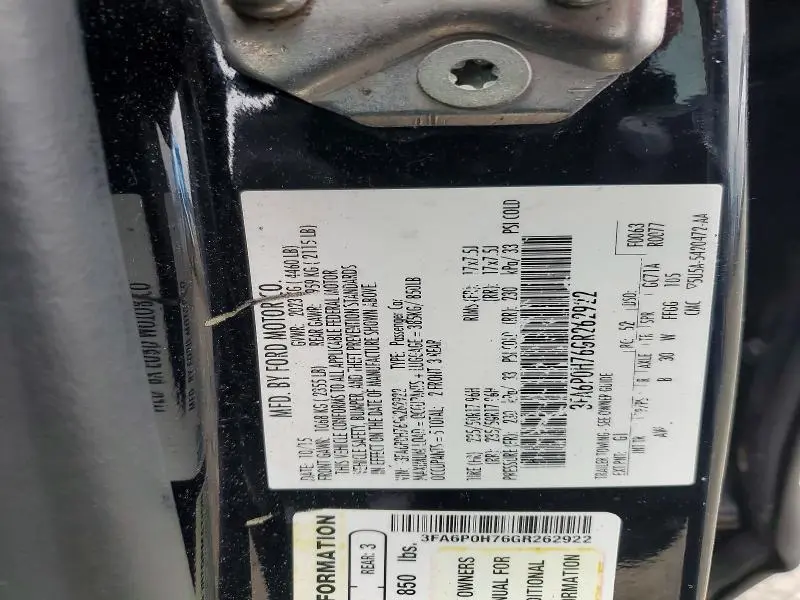 2016 FORD FUSION SE  