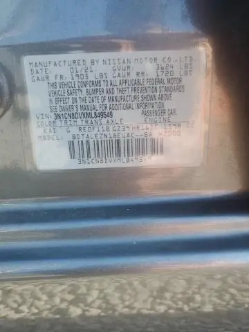 2021 NISSAN VERSA S  