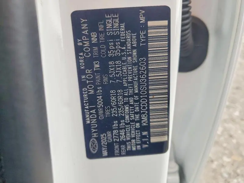 2025 HYUNDAI TUCSON SEL CONVENIENCE  