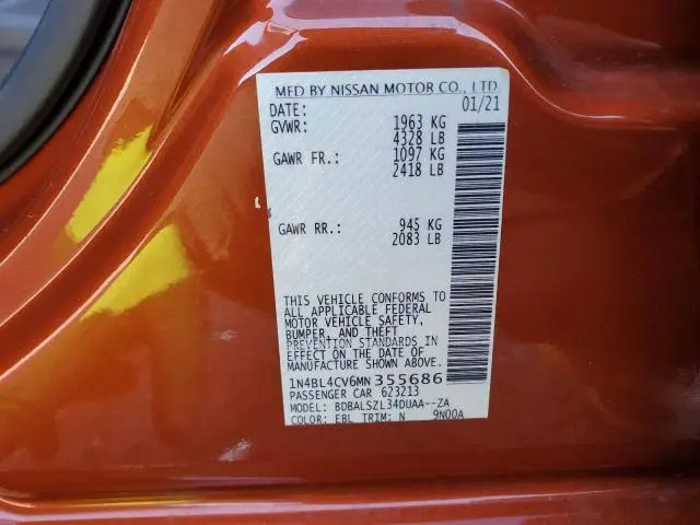 2021 NISSAN ALTIMA SR  