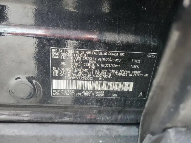 2020 TOYOTA RAV4 XLE  