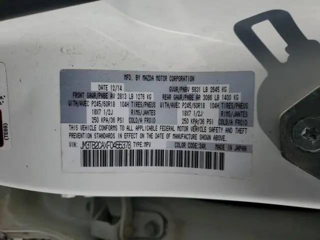 2015 MAZDA CX-9 TOURING  