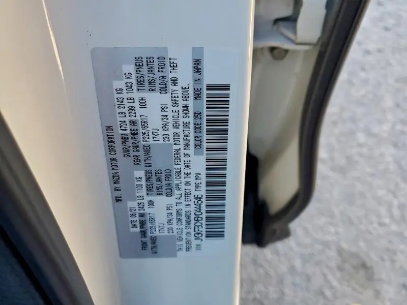 2021 MAZDA CX-5 TOURING  