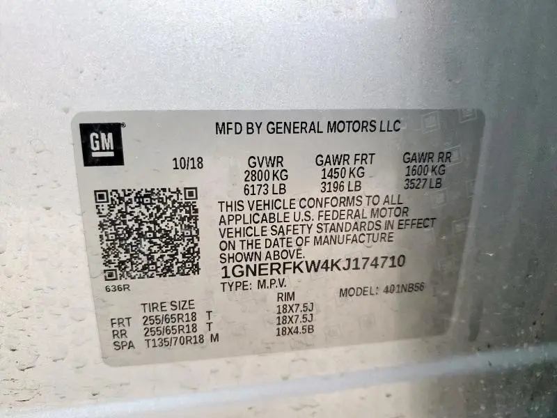 2019 CHEVROLET TRAVERSE LS  