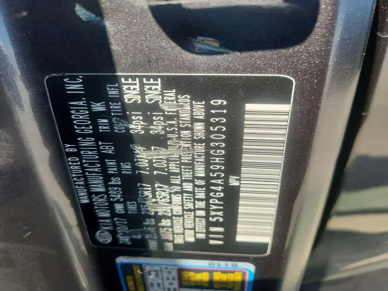 2017 KIA SORENTO LX V6  